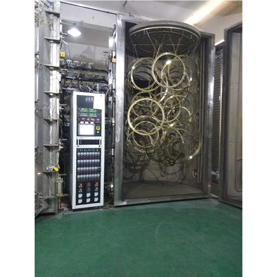 Environment Friendly Stainless Steel Exhaust Pipe PVD Titanium Nitride Coating Machine For Blue Rainbow Color