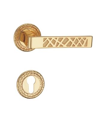 Exclusive metallic surface finishes made by PVD machine upgrade door lock texture, matching villa, apartment and engineering decoration design demands
