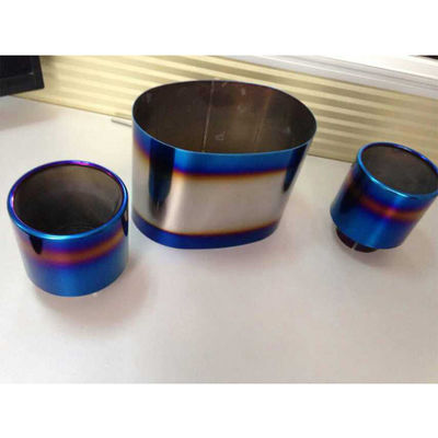 Easy Operation Car Motorcycle Stainless Steel Exhaust Pipe PVD Vacuum Coating Machine For Blue Rainbow Color