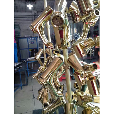 Large Output Brass Zinc Alloy Water Tap Faucet Vacuum PVD Gold Plating Machine