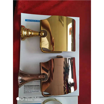 High Output Bathroom Stainless Steel Zinc Alloy Brass Sanitary Ware Golden Vacuum PVD Plating Machine