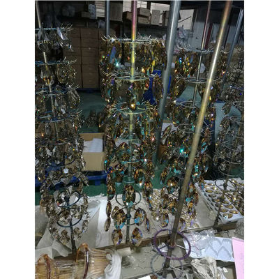 Dongguan Lvdi High Efficiency Glass Crystal PVD Vacuum Coating Equipment For Golden Silver Rose Gold Black Rainbow Color