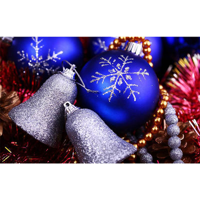Plastic Christmas Ball Red Blue Silver Golden Color Evaporation Vacuum Coating Machine