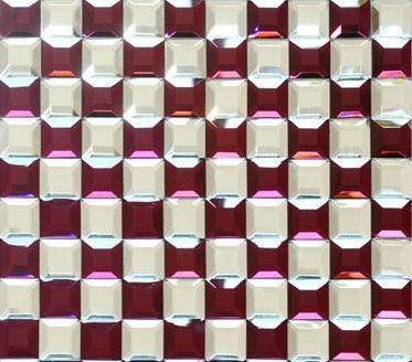 Colorful Glass Mosaic PVD Vacuum Coating Machine Customized Size