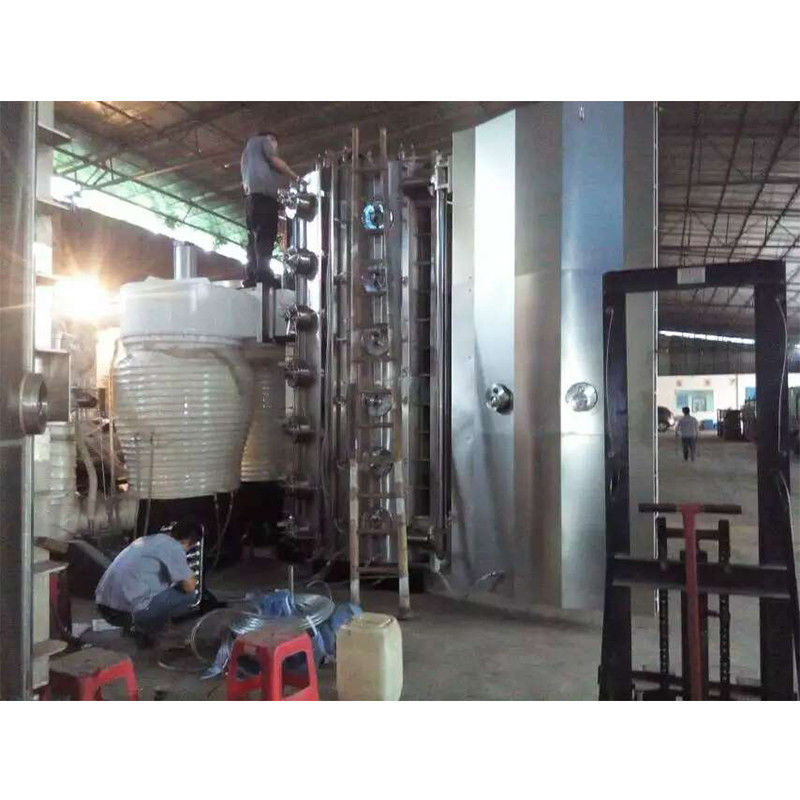 Stainless Steel Bucket Artwork PVD Vacuum Titanium Nitride Coating Machine For Golden Color