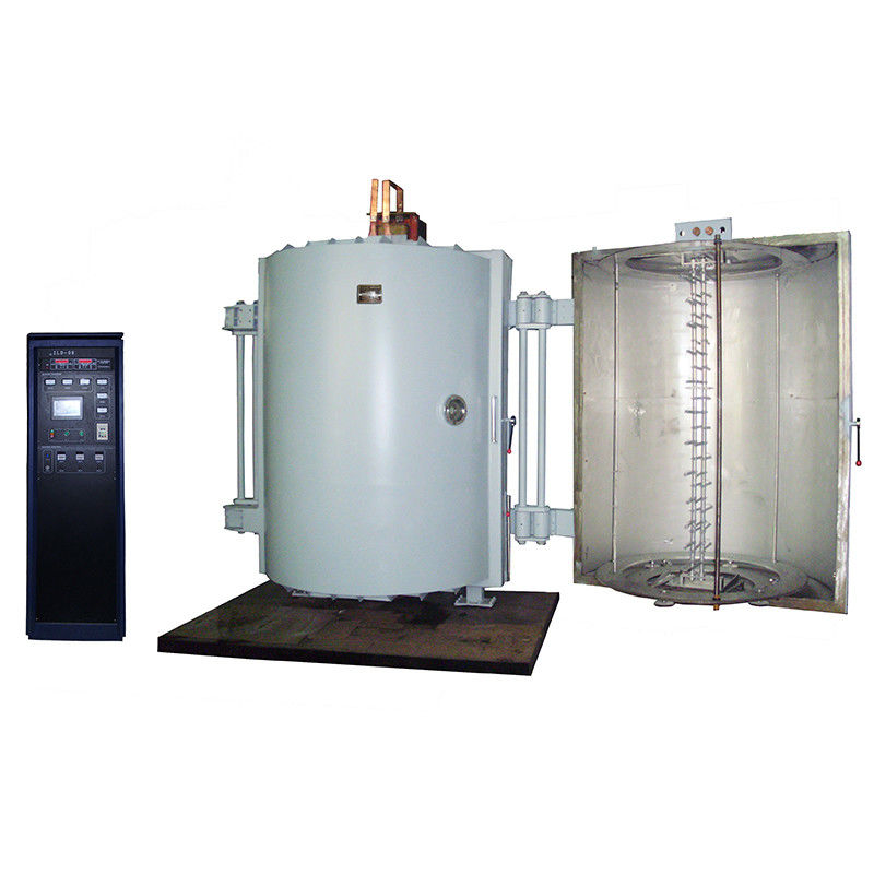 Easy Operation 2 Doors Industrial Evaporation Vacuum Coating Machine For Plastic Golden Silver Metallic Gloss
